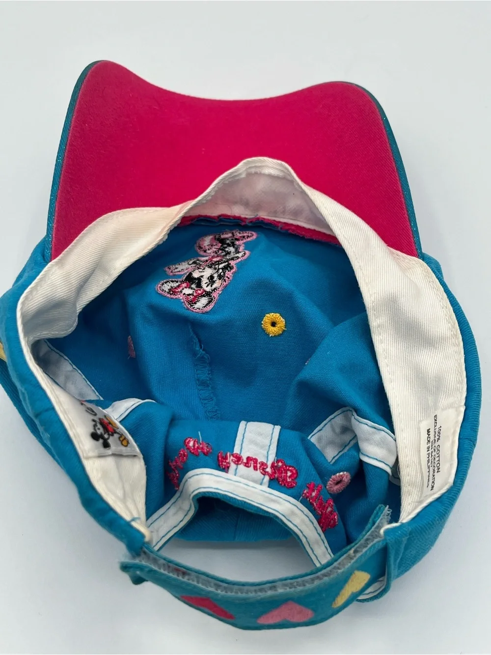 Vintage Disney Minnie Mouse Simply Adorable Girls Adjustable Baseball Hat